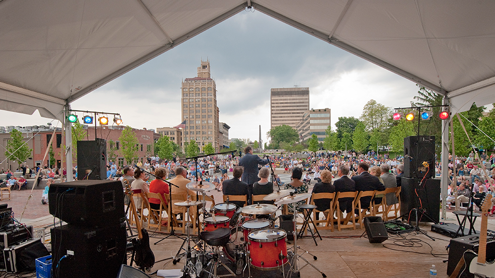 pack square park asheville - concert symphony stage